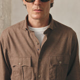 CAMISA PATA DE GALLO CAMEL