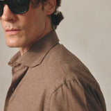 CAMISA PATA DE GALLO CAMEL