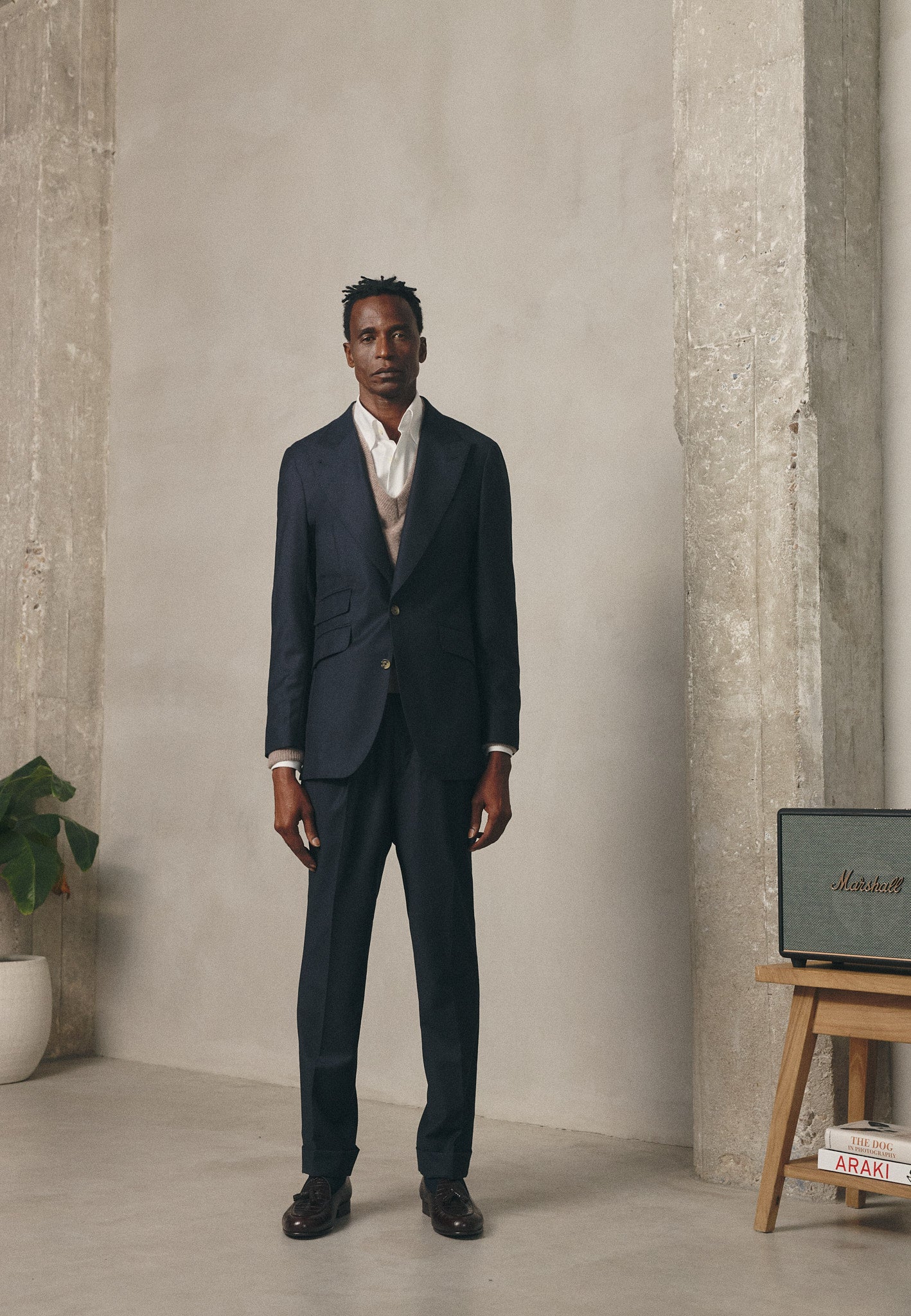 PREMIUM NAVY FLANNEL TROUSERS