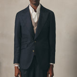 PREMIUM NAVY FLANNEL BLAZER