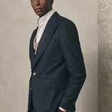 PREMIUM NAVY FLANNEL BLAZER