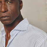 CAMISA OXFORD RAYAS AZUL
