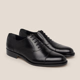 LUXURY BLACK LEATHER OXFORD SHOE