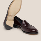 BURGUNDY LEATHER PENNY LOAFER