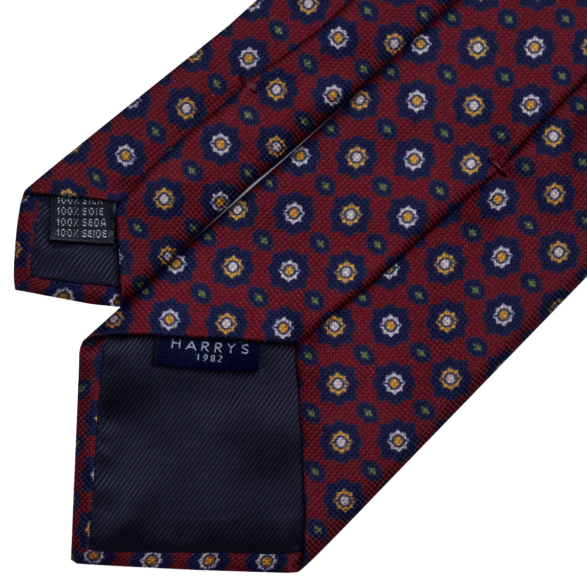 {{ tipo de producto }} CORBATA MOTIVOS BURDEOS - Harrys 1982