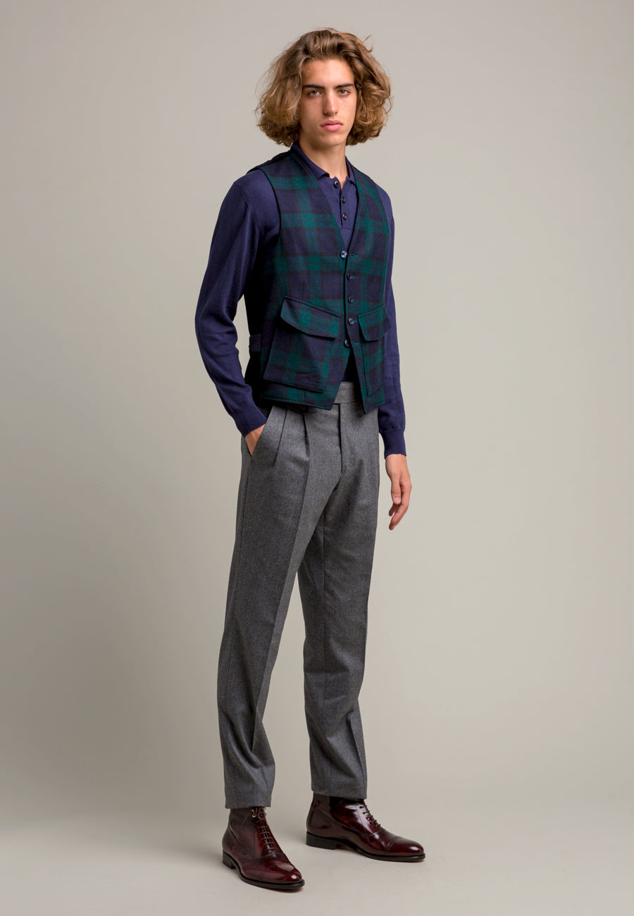{{ tipo de producto }} CHALECO CUADRO TARTÁN - Harrys 1982