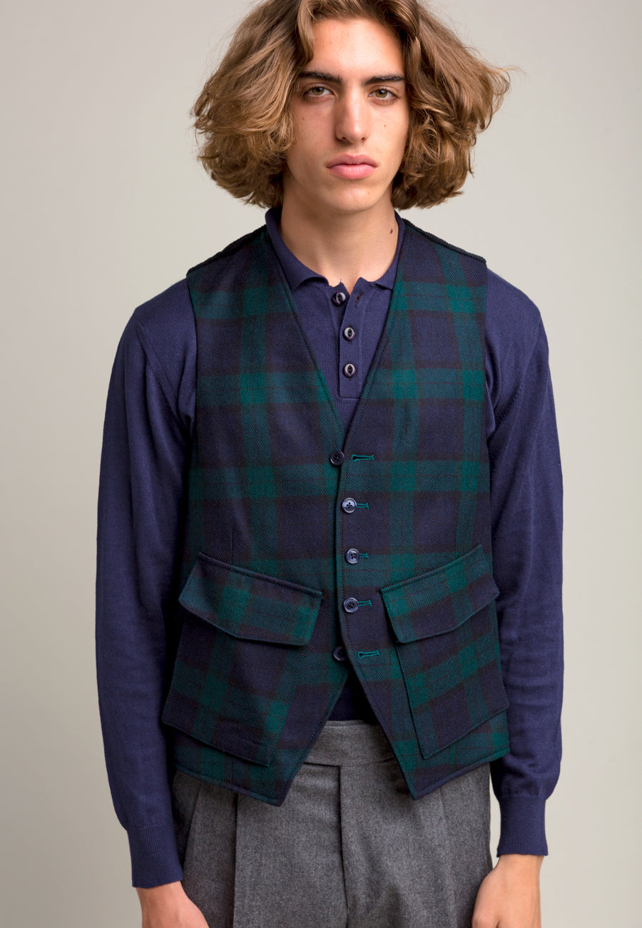 {{ tipo de producto }} CHALECO CUADRO TARTÁN - Harrys 1982