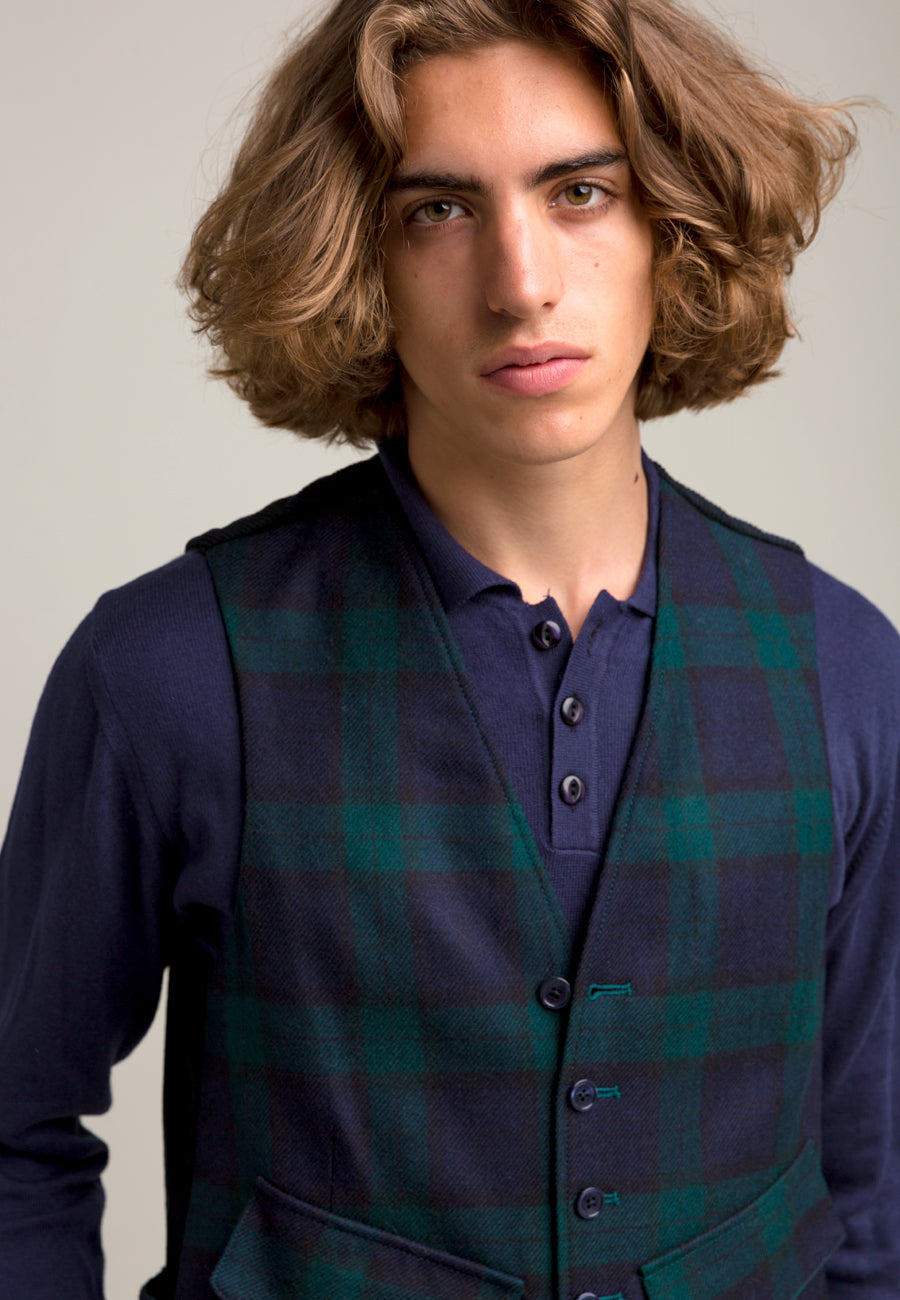 {{ tipo de producto }} CHALECO CUADRO TARTÁN - Harrys 1982