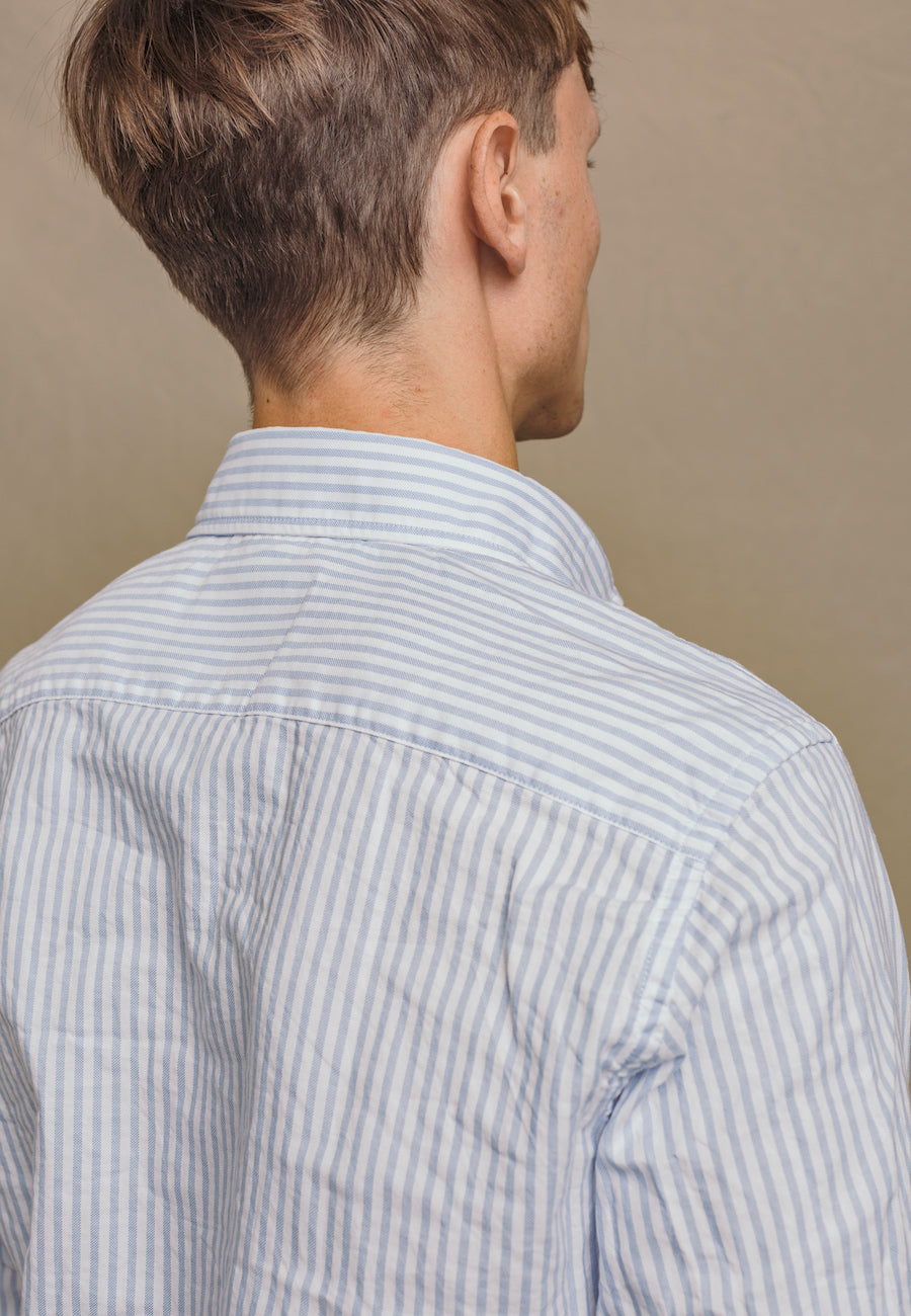{{ tipo de producto }} CAMISA OXFORD RAYAS AZUL - Harrys 1982