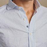 {{ tipo de producto }} CAMISA OXFORD RAYAS AZUL - Harrys 1982