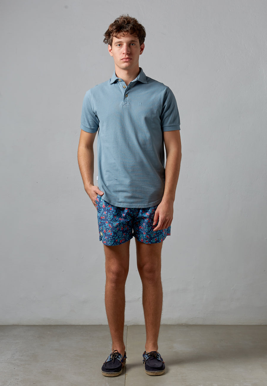 POLO BÁSICO AZUL