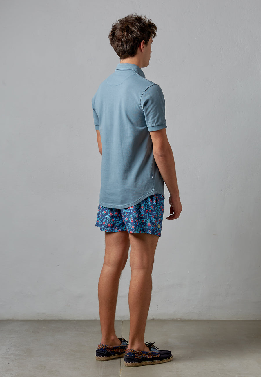 POLO BÁSICO AZUL