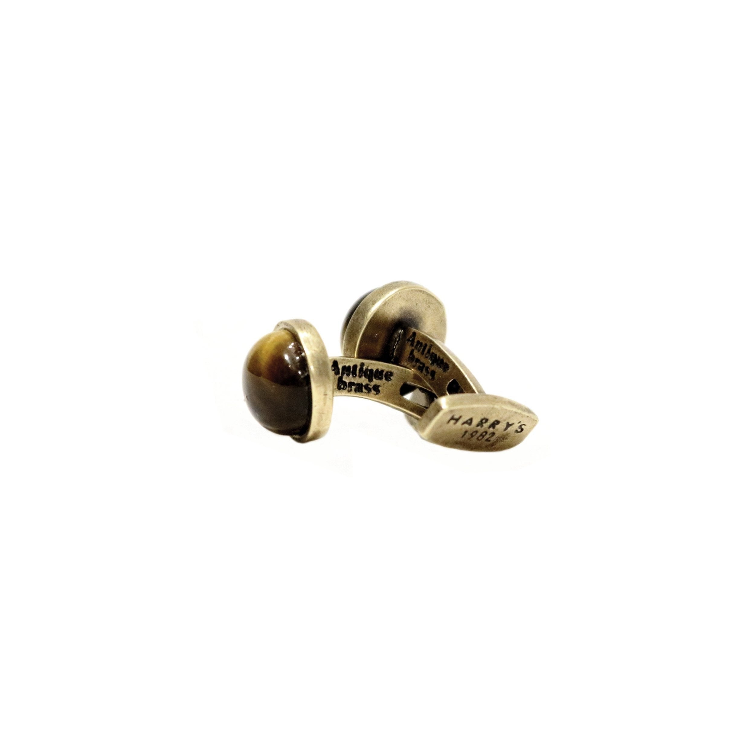 {{ tipo de producto }} Gemelo Piedra Preciosa Marron - Harrys 1982